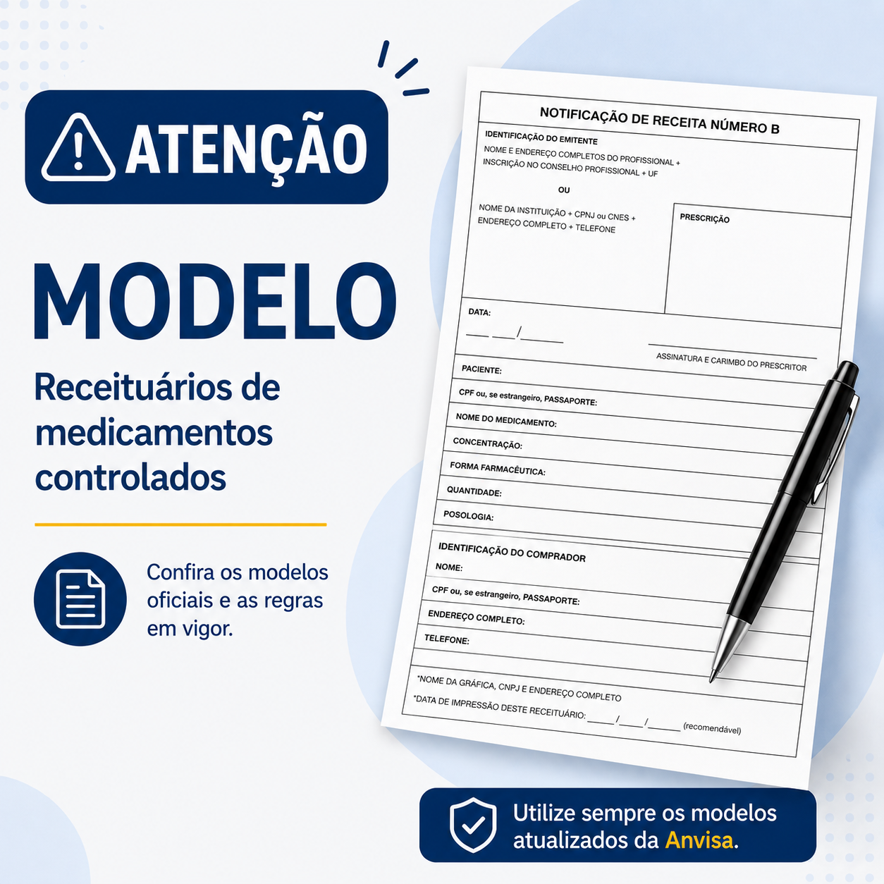 Anvisa esclarece prazos e regras para receituários de medicamentos controlados